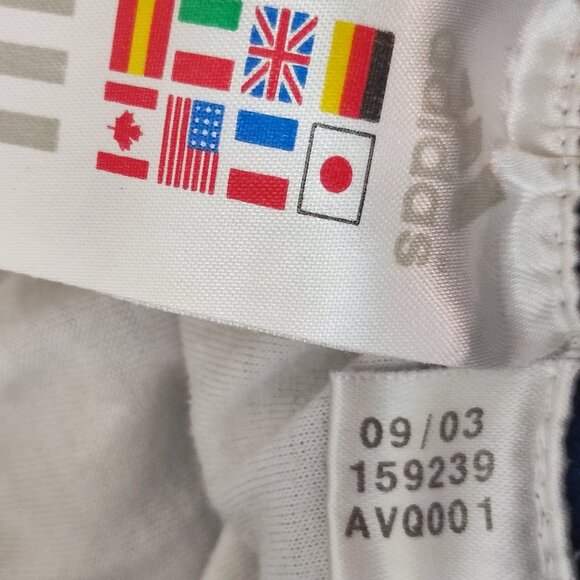 Adidas nylon sweatpants with insert lining blue men's size L Y2K - Picture 5 of 14